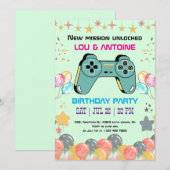 ゲーマー 誕生日 インビテーション (正面/裏面)