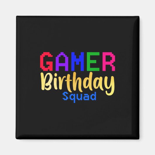 ゲーマー 誕生日 パーティー お祝い ゲーム好きな人へ マグネット (正面)