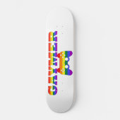 ゲーマー， LGBTQゲーマーギフトアイディア スケートボード (正面)