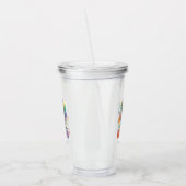 ゲーマー – Rainbow Gaming Cat with Console | LGBTQ 2 アクリルタンブラー (左)