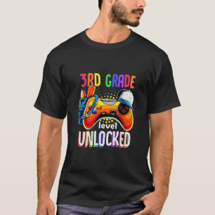ゲーマーCkトゥスクールゲームパッド3年生レベルU Tシャツ