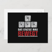 ゲーマーGaming Zocker Zocken Konsole Videospiele Gif ポストカード (正面/裏面)