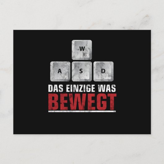 ゲーマーGaming Zocker Zocken Konsole Videospiele Gif ポストカード (正面)