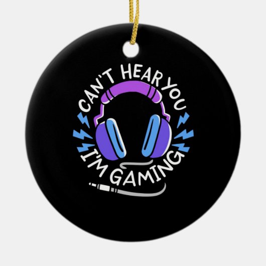 ゲーマーI Am Gaming セラミックオーナメント (正面)