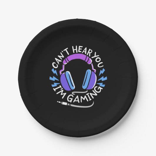 ゲーマーI Am Gaming ペーパープレート (正面)