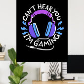 ゲーマーI Am Gaming ポスター (ホームオフィス)