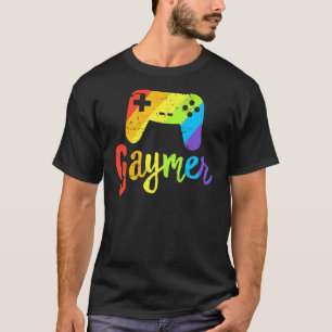 ゲーマーLGBTプライドゲイゲーマーレインボーコントローラーGa Tシャツ