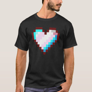 ゲーマーLgbtレトロプライドトランスジェンダーゲーマーピクセルH Tシャツ