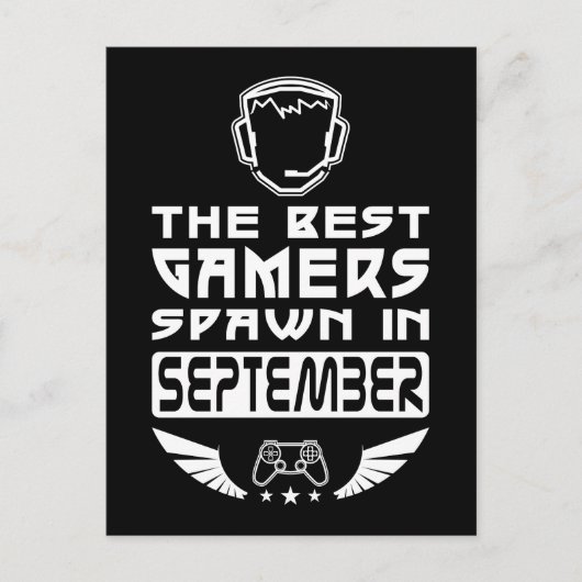 ゲーマ最高のーは9月に産卵 ポストカード (正面)