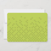 ゲーミモダンング感謝していバー（ユダヤ教の）バル・ミツバーネイビーブルーライム サンキューカード (裏面)