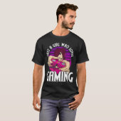 ゲーミングとギャンブルが好きな女性 プレミアム Tシャツ (正面フル)