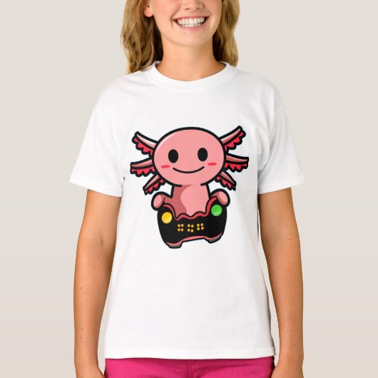 ゲーミングアクソロトルTシャツ Tシャツ (正面)