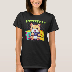 ゲーミングキャスト タコス 80年代 ファニーパワード ゲーマー Tシャツ
