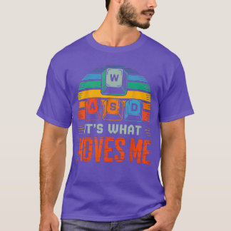 ゲーミングキーボード WASD これが私を動かす PCゲーマー デ Tシャツ