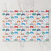 ゲーミングゲーマー誕生日ビデオゲーム紙ランチョンマット ペーパーパッド (正面)