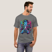 ゲーミングコパイロット - 愛犬家ゲーマーアート Tシャツ (正面フル)