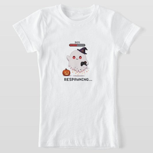 ゲーミングゴースト ハロウィンリスポーン Tシャツ (レイダウン)