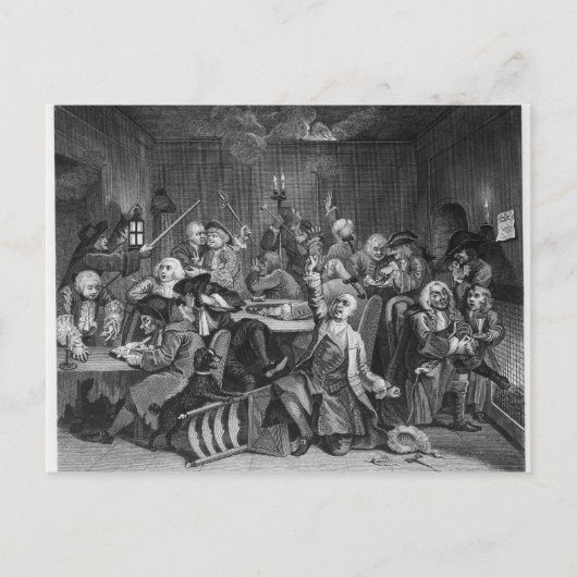 ゲーミングハウスのシーン ポストカード (正面)