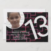 ゲーミングバースデーパーティーメイズゲーマーフォト招待状 招待状 (正面)