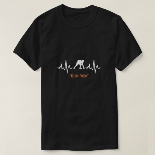 ゲーミングパルスTシャツ ハートビートデザイン Tシャツ (デザイン正面)