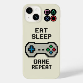 ゲーミングフォンケース - ピクセルアートゲーマー保護 Case-Mate iPhone 14ケース