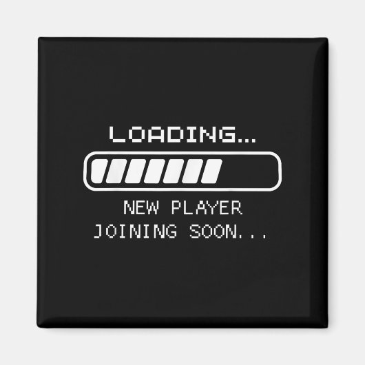 ゲーミングベイビーお知らせ、新プレイヤー参加中 マグネット (正面)