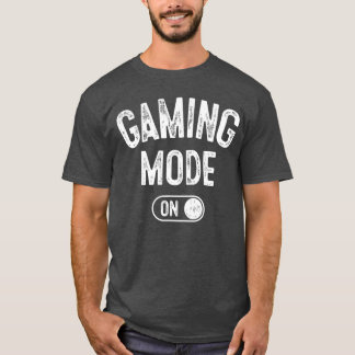ゲーミングモードオン 面白いゲーマーギフト 男性ストリーマー ゲーム好き Tシャツ