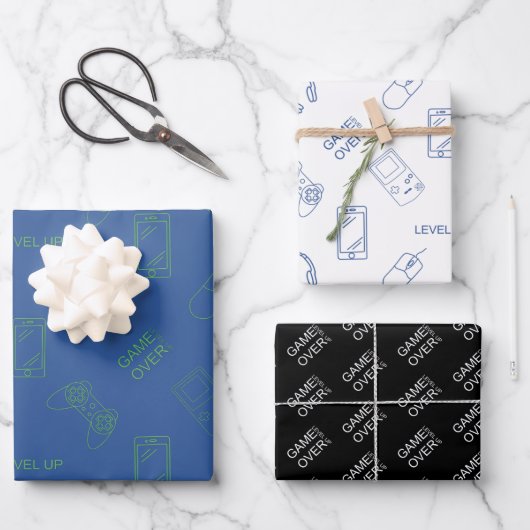 ゲーミングラッピング紙シート ラッピングペーパーシート (正面)