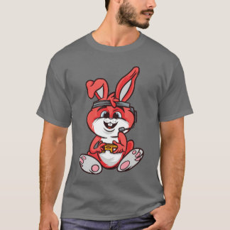 ゲーミングラビット ゲーマーウサギ ビデオゲーム少年 Tシャツ