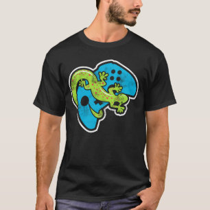 ゲーミングリザードゲームコンソールおよび爬虫類キーパー Tシャツ