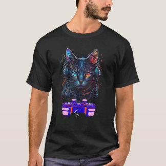 ゲーミングレックスキャットプレーヤー動物ビデオゲーマー私 Tシャツ