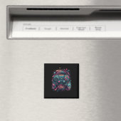 ゲーミングレーブゲーマーおたく抽象芸術Pcゲーマーグラフィックス マグネット (インサイチュ (食洗機))