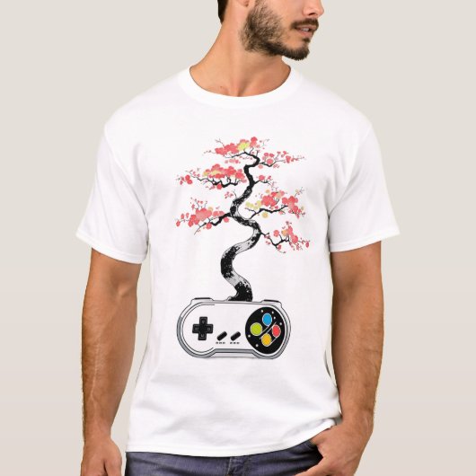 ゲーミング禅 - 盆栽ツリーコントローラー Tシャツ (正面)