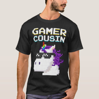 ゲーミング ゲーマー いとこ ユニコーン おもしろギフト マルチプレイヤー Tシャツ