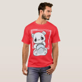 ゲーミング シロクマ ビデオゲーム Tシャツ (正面フル)