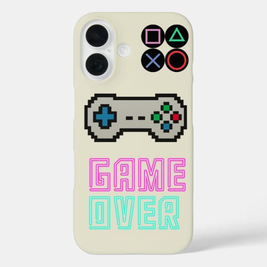 ゲーミングiPhoneケース - ピクセルアートのビデオゲームカバー Case-Mate iPhoneケース (裏面)