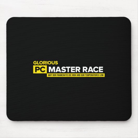 ゲーミングTシャツ - Glorious Pc Master Race マウスパッド (正面)