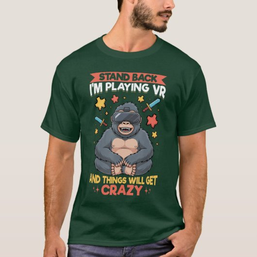 ゲーミングVRゲーマー女子 Tシャツ (正面)