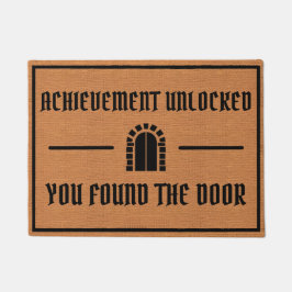 ゲームおもしろいおたくユーモア素朴ミニマル ドアマット