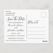 ゲームおもしろいオーバー日の白い写結婚真を保存 ポストカード (裏面)