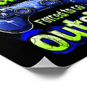 ゲームおもしろいグラフィックTee Boys子供へ Teen Video ポスター (角)