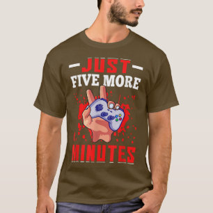 ゲームおもしろいゲームGifゲームの追加5分 Tシャツ
