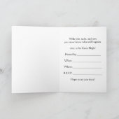 ゲームおもしろいナイト招待状、ティックタックトウ 招待状 (内部)