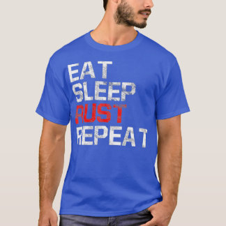 ゲームおもしろいミーム食べスリープRAIDリピートゲーム Tシャツ