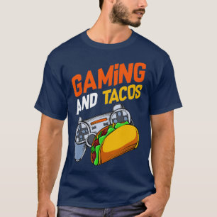 ゲームおよびタコスMeican食品ゲーミングコントローラ Tシャツ