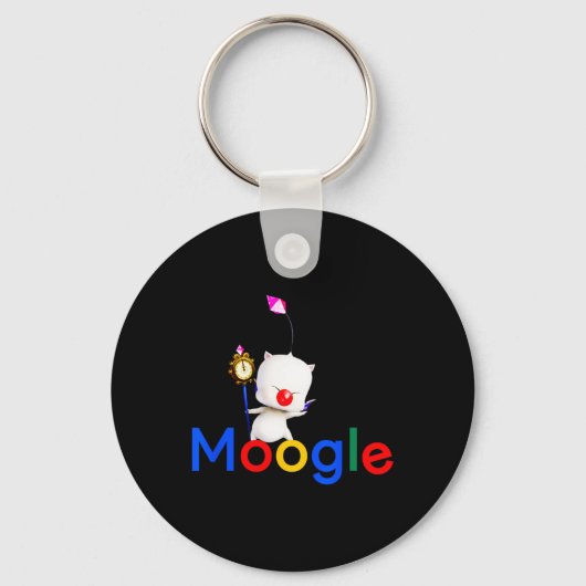 ゲームかわいいMoogle Kupo Gamerビデオゲーム キーホルダー (正面)