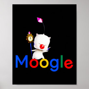 ゲームかわいいMoogle Kupo Gamerビデオゲーム ポスター