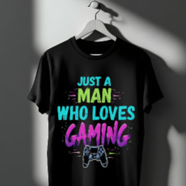 ゲームが大好きな男性だけのゲーム Tシャツ