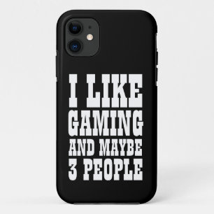 ゲームが好きでたまに3人で遊ぶ iPhone 11 ケース