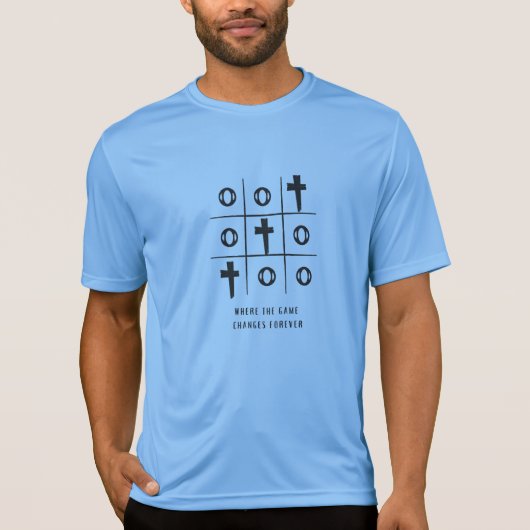 ゲームが永遠に変わるTic Tac Toe Tシャツ (正面)